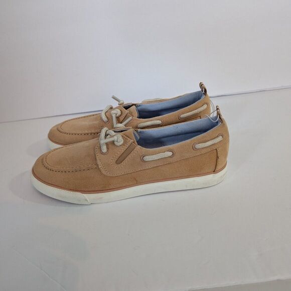 Cat & Jack Boys Reece Boat Shoes Tan Size 3 NWOT - Picture 2 of 4